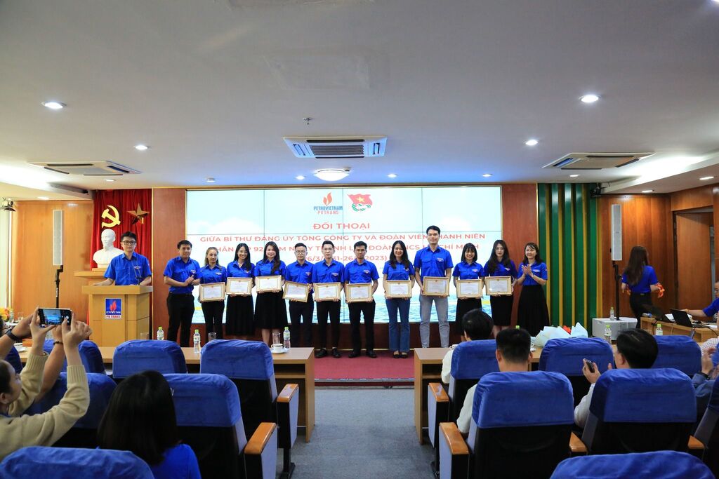 Đoàn viên Gas Shipping tham dự Chương trình đối thoại giữa Bí thư Đảng Ủy TCT và Đoàn viên, Thanh niên trong PVTRANS năm 2023