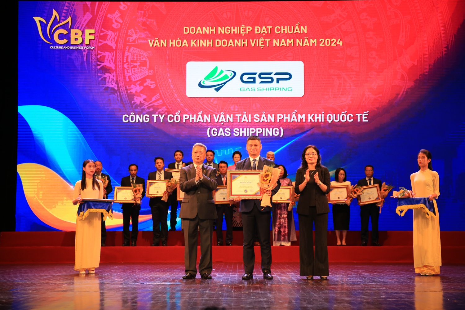 Gas Shipping vinh dự là 01 trong 20 doanh nghiệp đạt chuẩn văn hóa kinh doanh Việt Nam năm 2024